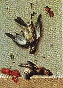 Jean Baptiste Oudry Nature morte avec trois oiseux morts painting